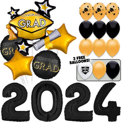 2024 Goin' for the Gold Grad! Graduation Balloons Bouquet Kit