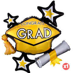 2024 Goin' for the Gold Grad! Graduation Balloons Bouquet Kit