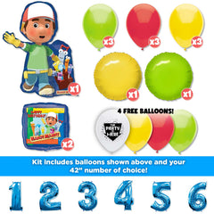 Handy Manny Birthday Deluxe Balloon Bouquet