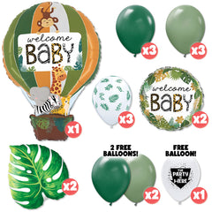 Jungle Safari Welcome Baby Balloon Bouquet