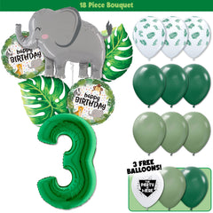 18pc Kit w/ Green #3 Balloon