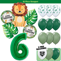 18pc Kit w/ Green #6 Balloon