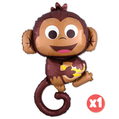 Jungle Safari Birthday Balloon Bouquet - Monkey