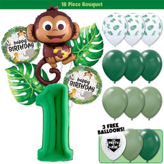 18pc Kit w/ Green #1 Balloon