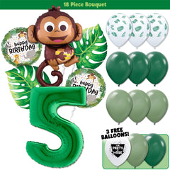 18pc Kit w/ Green #5 Balloon