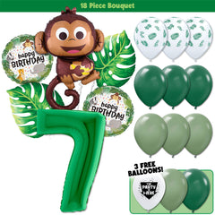 18pc Kit w/ Green #7 Balloon