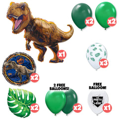 Jurassic World T-Rex Dinosaur Party Balloon Bouquet