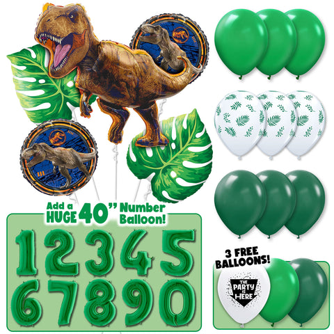 Jurassic World T-Rex Dinosaur Party Balloon Bouquet