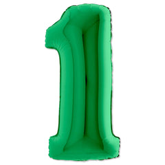 40" Green #1 Balloon