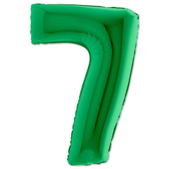 40" Green #7 Balloon