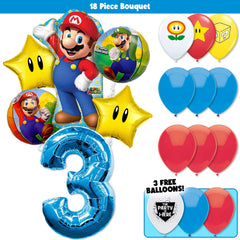 18pc Kit w/ Blue #3 Balloon