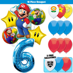 18pc Kit w/ Blue #6 Balloon