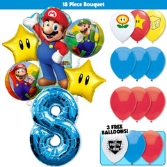 18pc Kit w/ Blue #8 Balloon