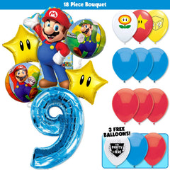 18pc Kit w/ Blue #9 Balloon