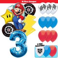 18pc Kit w/ Blue #3 Balloon