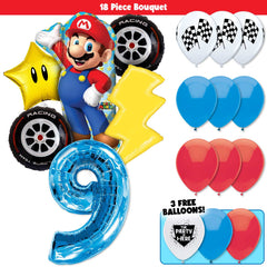 18pc Kit w/ Blue #9 Balloon