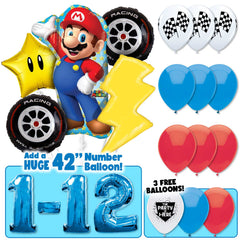 Mario Kart Racing Deluxe Balloon Bouquet Kit