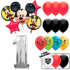 19pc Kit w/ Silver #1 Balloon