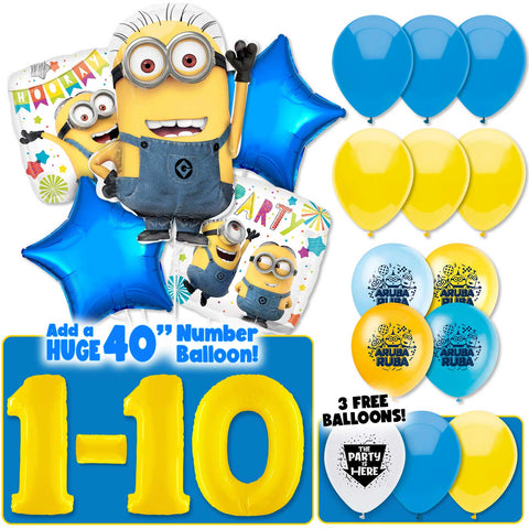 Minions It's a Party Deluxe Balloon Bouquet