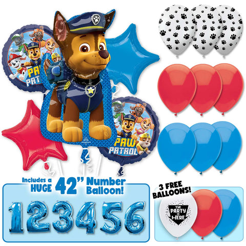 Paw Patrol Chase Deluxe Balloon Bouquet