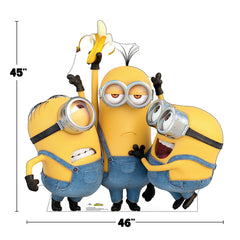Minions Banana-rama Birthday Kit with 46 inch Minions Standup & Balloons