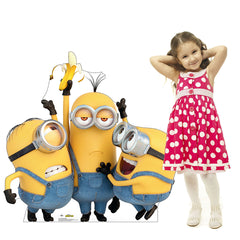 Minions Banana-rama Birthday Kit with 46 inch Minions Standup & Balloons