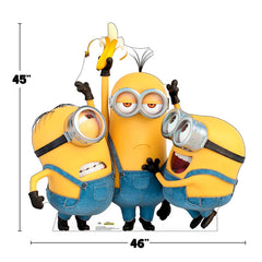 Minions Party Birthday Kit with 46 inch Minions Standup & Balloons