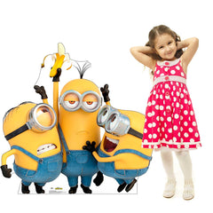 Minions Party Birthday Kit with 46 inch Minions Standup & Balloons