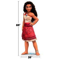 Moana Tropical Birthday Kit with 62 inch Life-Size Standup & Balloons