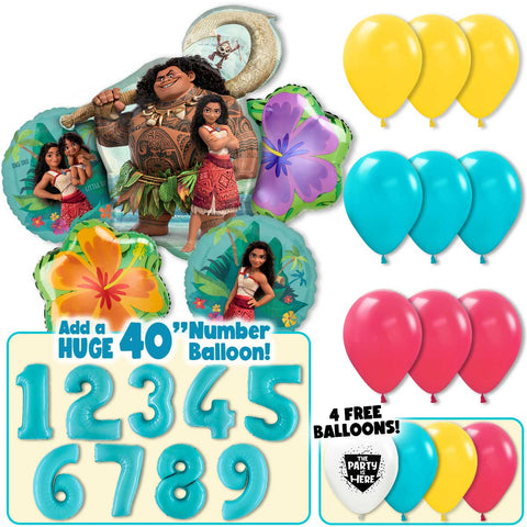 Moana & Maui Balloon Kit – How Far I'll Go Party Decor Set