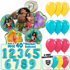 Moana & Maui Balloon Kit – How Far I'll Go Party Decor Set