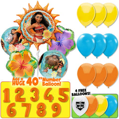 Moana Tropical Birthday Party Balloon Kit