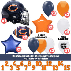 NFL Chicago Bears Football Party Balloon Kit