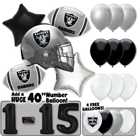 NFL Las Vegas Raiders Football Party Balloon Kit