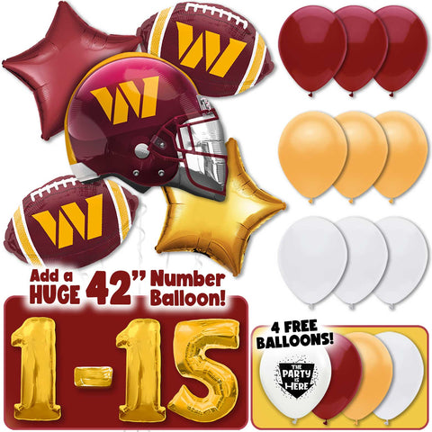 NFL Washington Commanders Football Team Balloon Kit