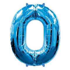 42" Blue #0 Balloon