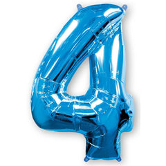 42" Blue #4 Balloon