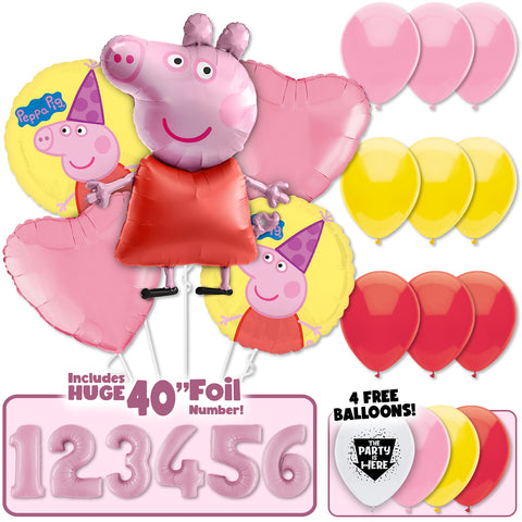 Peppa Pig Deluxe Balloon Bouquet Kit