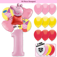 19pc Kit w/ Pastel Pink #1 Balloon