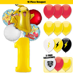 18pc Kit w/ Yellow #1 Balloon
