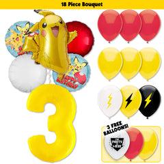 18pc Kit w/ Yellow #3 Balloon
