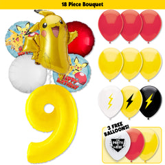 18pc Kit w/ Yellow #9 Balloon