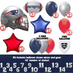 NFL New England Patriots Football Party Balloon Kit