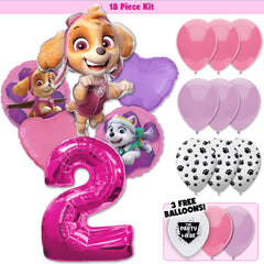 Paw Patrol Skye & Everest Deluxe Balloon Bouquet