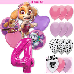 Paw Patrol Skye & Everest Deluxe Balloon Bouquet