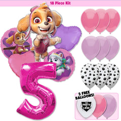 Paw Patrol Skye & Everest Deluxe Balloon Bouquet