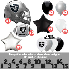 NFL Las Vegas Raiders Football Party Balloon Kit