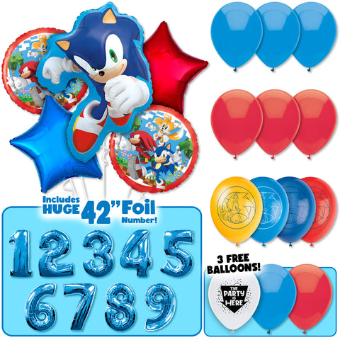 Sonic the Hedgehog Deluxe Balloon Bouquet Kit
