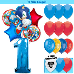 19pc Kit w/ Blue #1 Balloon