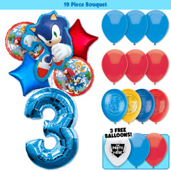 19pc Kit w/ Blue #3 Balloon